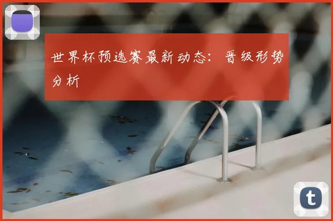 世界杯预选赛最新动态：晋级形势分析